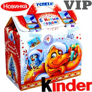 Сладкий подарок на Новый Год в жестяной упаковке весом 1200 грамм по цене 1762 руб в Серове