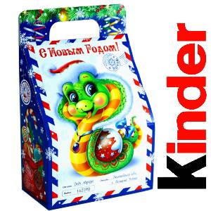 Детский подарок на Новый Год в жестяной упаковке весом 335 грамм по цене 1312 руб в Серове