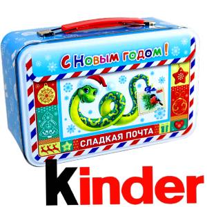 Сладкий подарок на Новый Год в картонной упаковке весом 430 грамм по цене 2136 руб в Серове