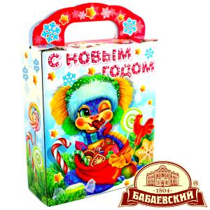 Детский подарок на Новый Год в мешочке весом 800 грамм по цене 1261 руб в Серове
