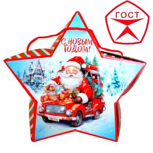 Детский подарок на Новый Год в жестяной упаковке весом 950 грамм по цене 1182 руб в Серове