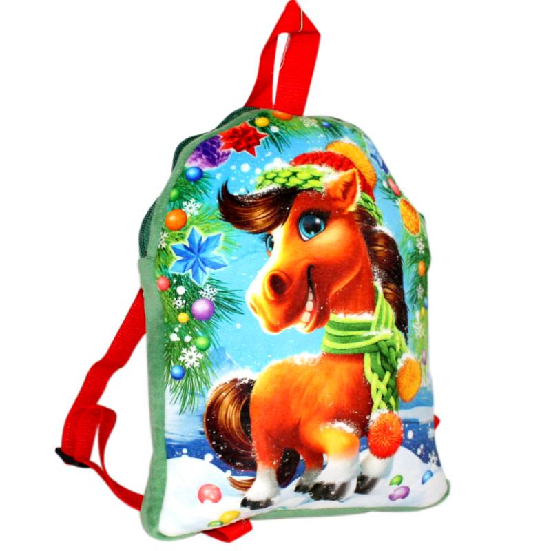 Сладкий новогодний подарок в мягкой игрушке весом 1000 грамм